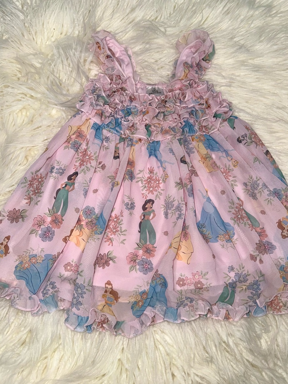 Disney Princess soft tulle layered ruffle dress